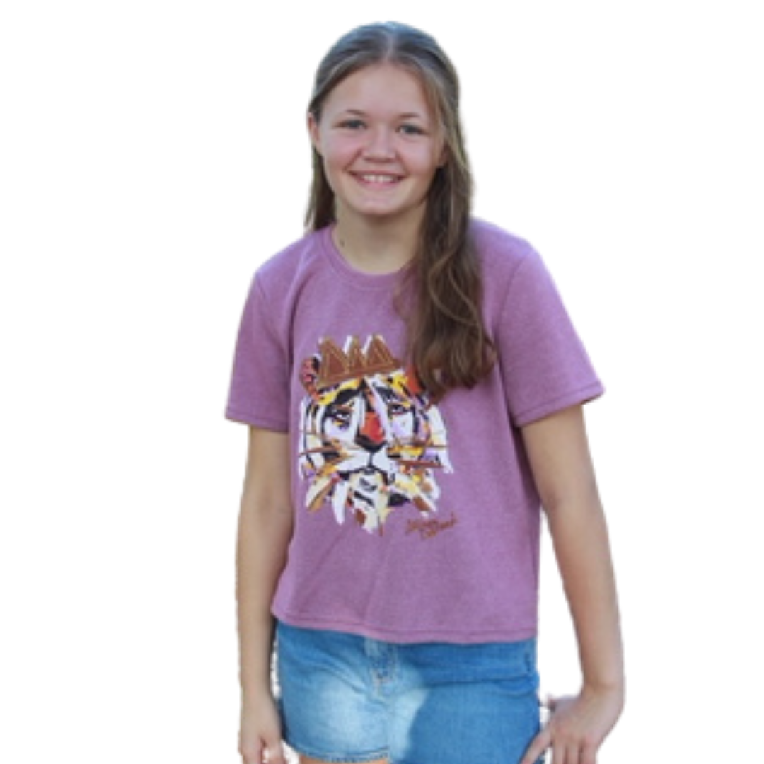 'Tiger King' Ribbed Sparkle Tee