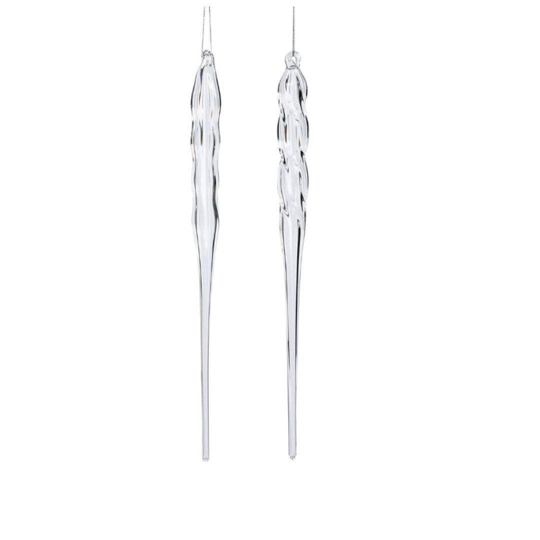 Glass Icicle Ornament, Large