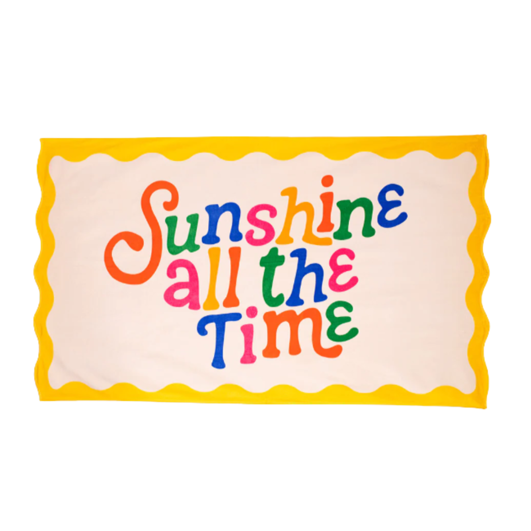 Sunshine All The Time Giant Beach Towel