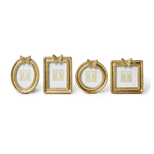 Golden Butterfly Gold Leaf Finish Photo Frames