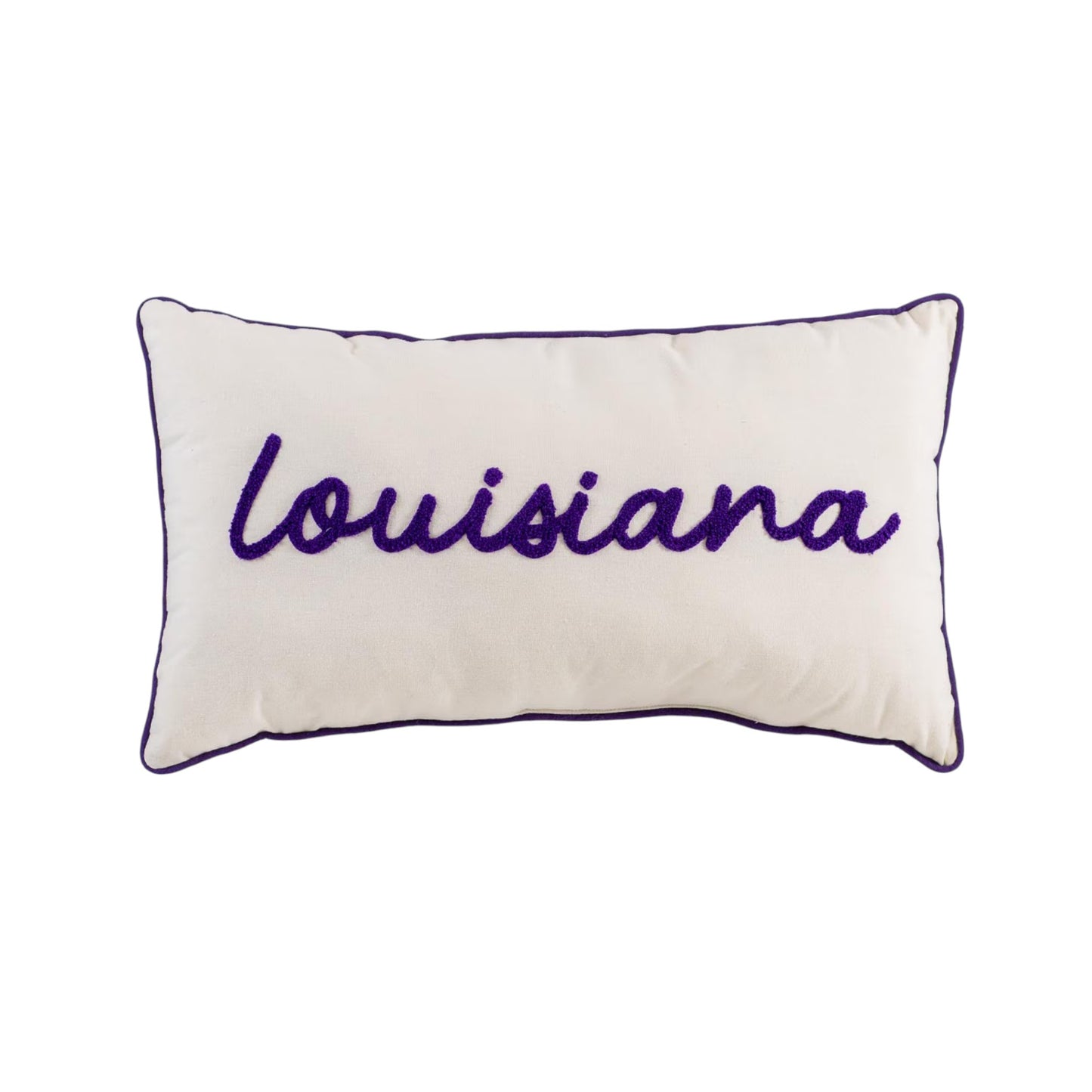 Louisiana Embroidered Pillow
