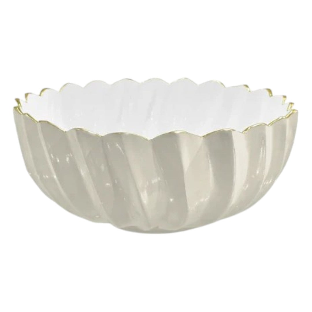 Encanto Orlando Medium Bowl (Cream and White)