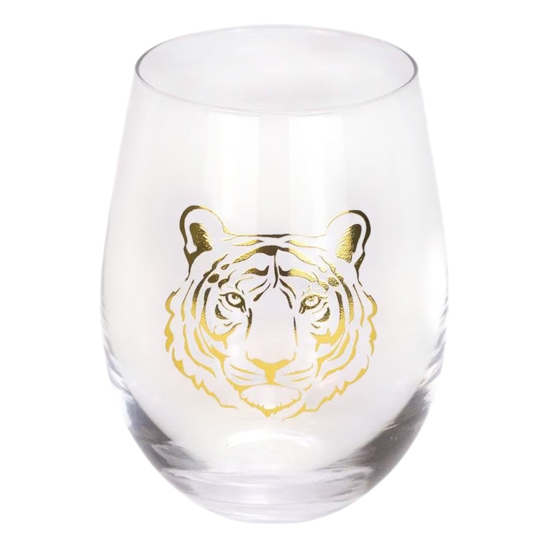 Go Get Em Tiger Wine Glass