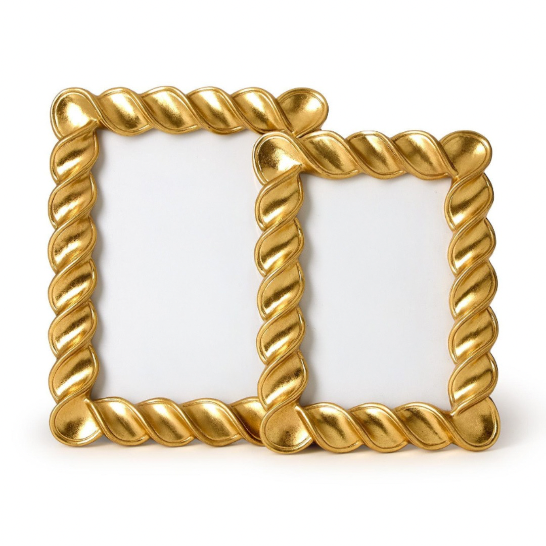 Twist Gold Leaf Frames