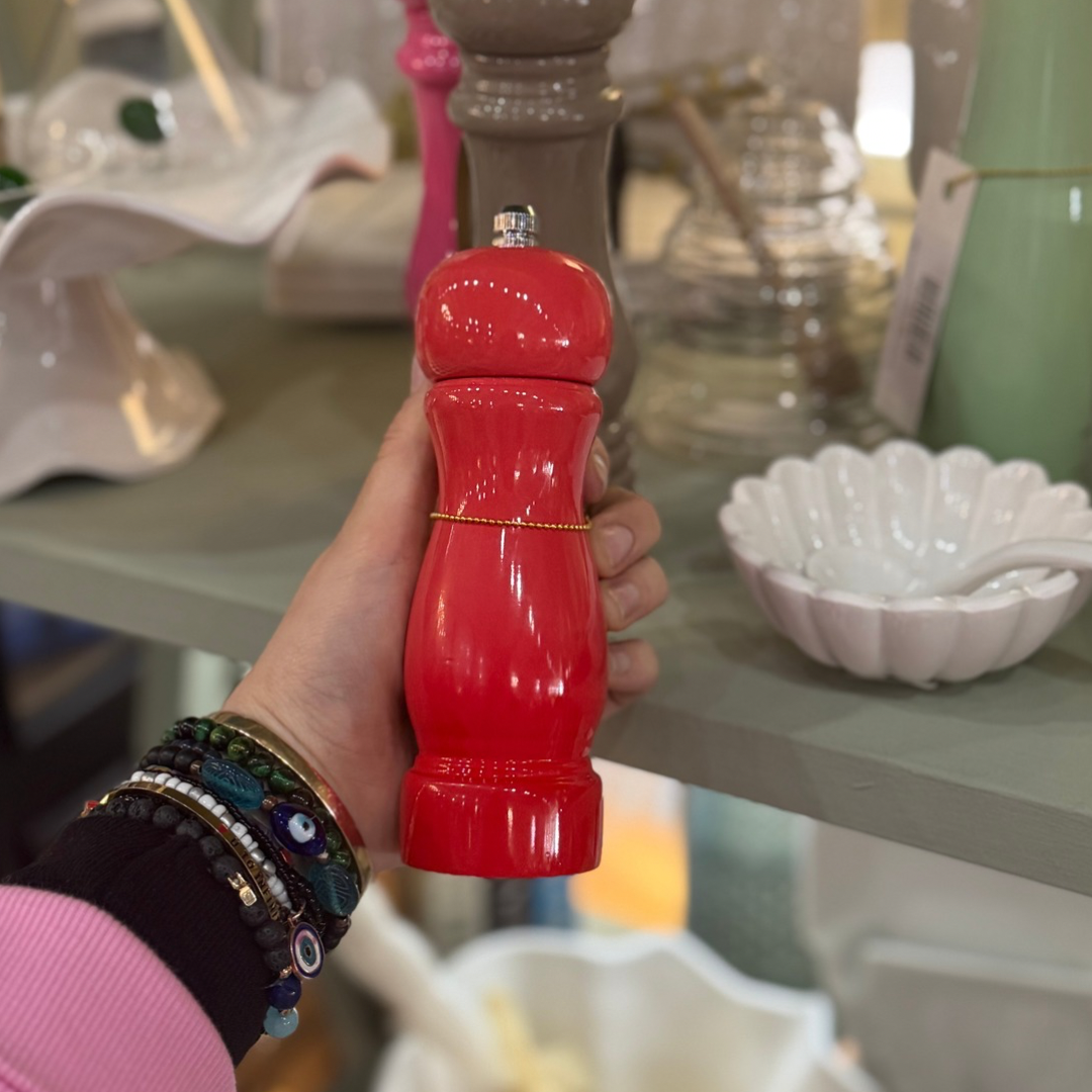 Red Rubberwood Salt & Pepper Mill
