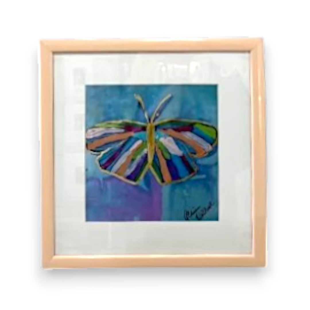 Rainbow Butterfly 13x13