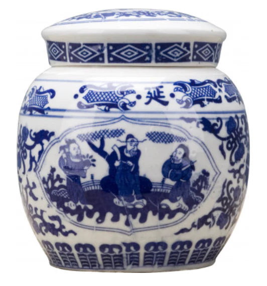 Chinoiserie Round Lidded Box