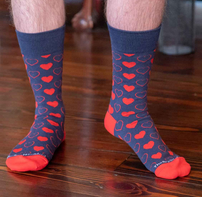 Men's Heart Socks