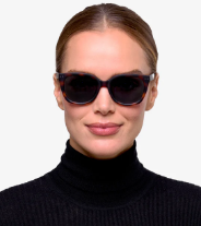 Evita Sun Tortoise- Grey Blue Lens
