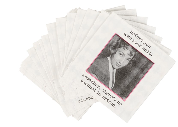 No Alcohol In Prison Beverage Napkin