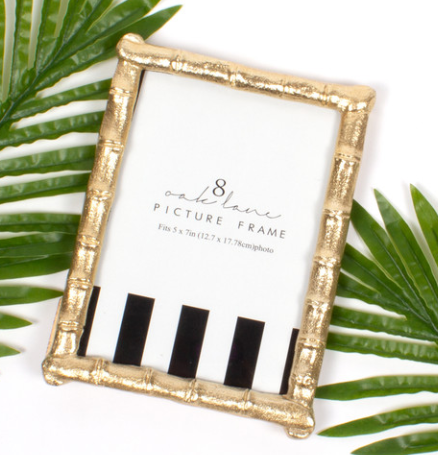 5x7 Gold Bamboo Frame