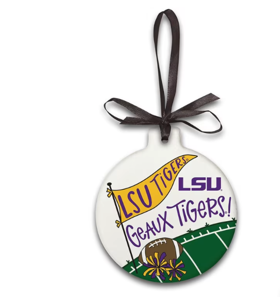 LSU Stone Ornament