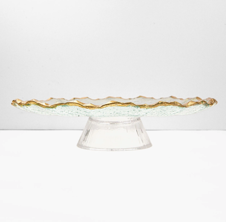 Triomphe Cake Stand Clear/Gold