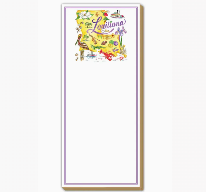 Louisiana Icons Skinny Notepad