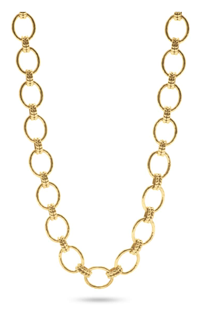 Cleopatra Grande Link Necklace, 16 + 2" - Gold