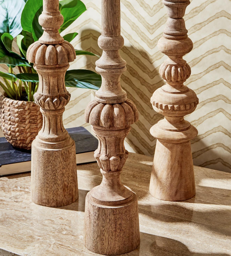 Carved Wood Finials