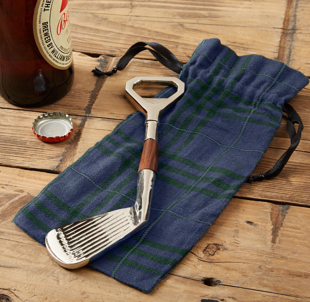 Golf Club Bottle Opener in Gift Pouch