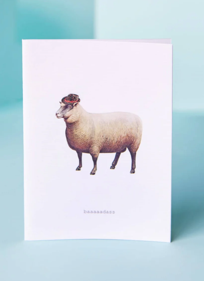 Baaadass Greeting Card