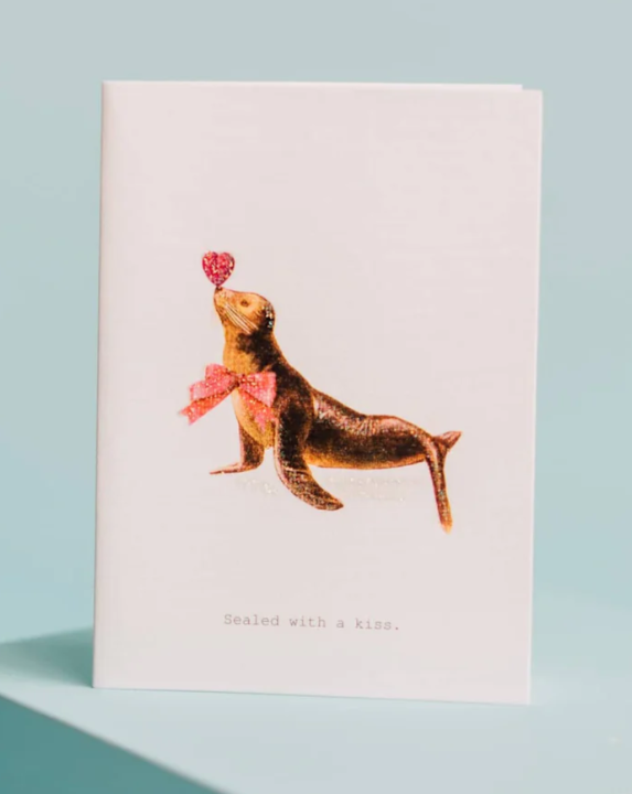 Sealed With A Kiss Greeting Card