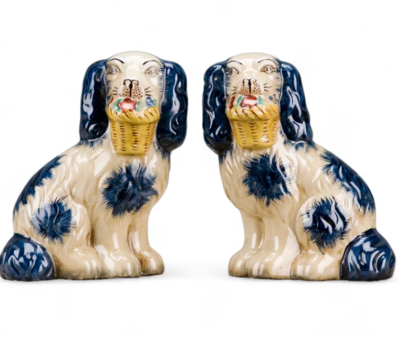 Staffordshire Small Dogs Blue