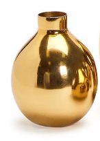 Gold Plated Nickel Vases