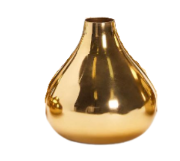 Gold Plated Nickel Vases