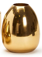 Gold Plated Nickel Vases