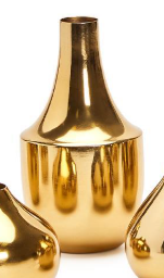 Gold Plated Nickel Vases