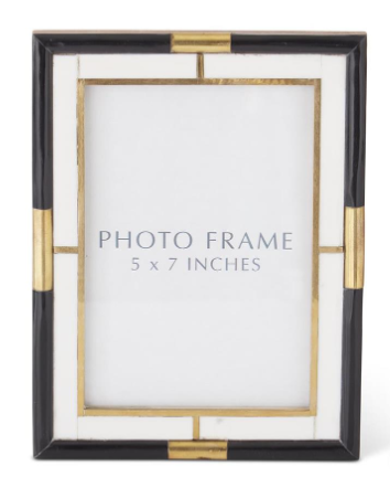 Black Cream & Gold Tiled Photo Frame