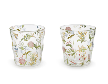 Garden Delight Old Fashion Drinking Glass