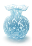 Ruffled Edge Spotted Vase