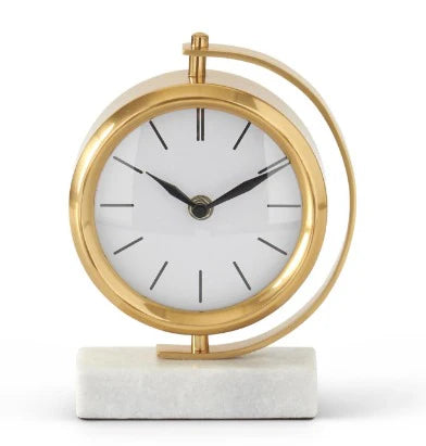 Gold Metal Table Clock