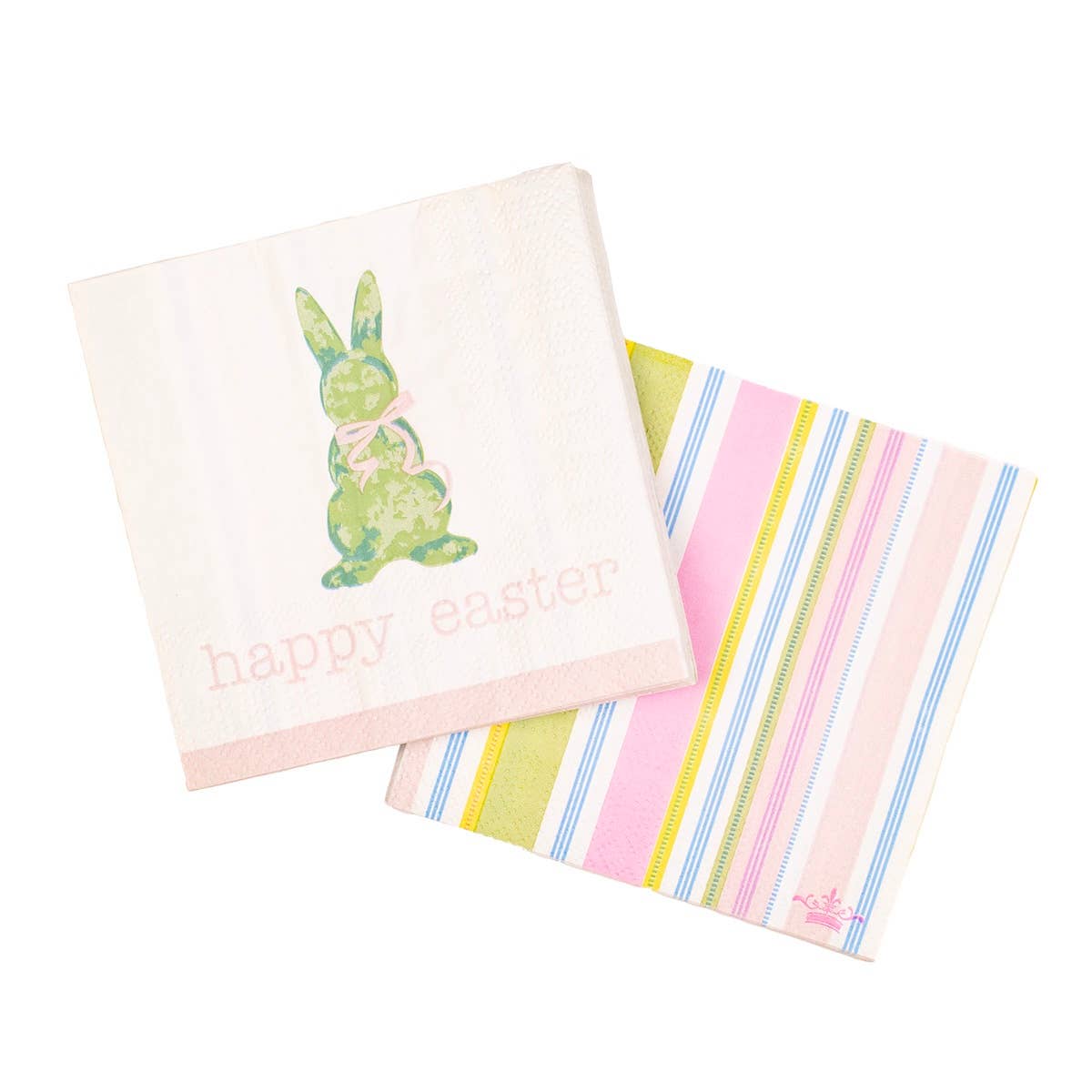 Boxwood Bunny Cocktail Napkins White/Multi