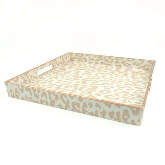 Leopard Tray Square