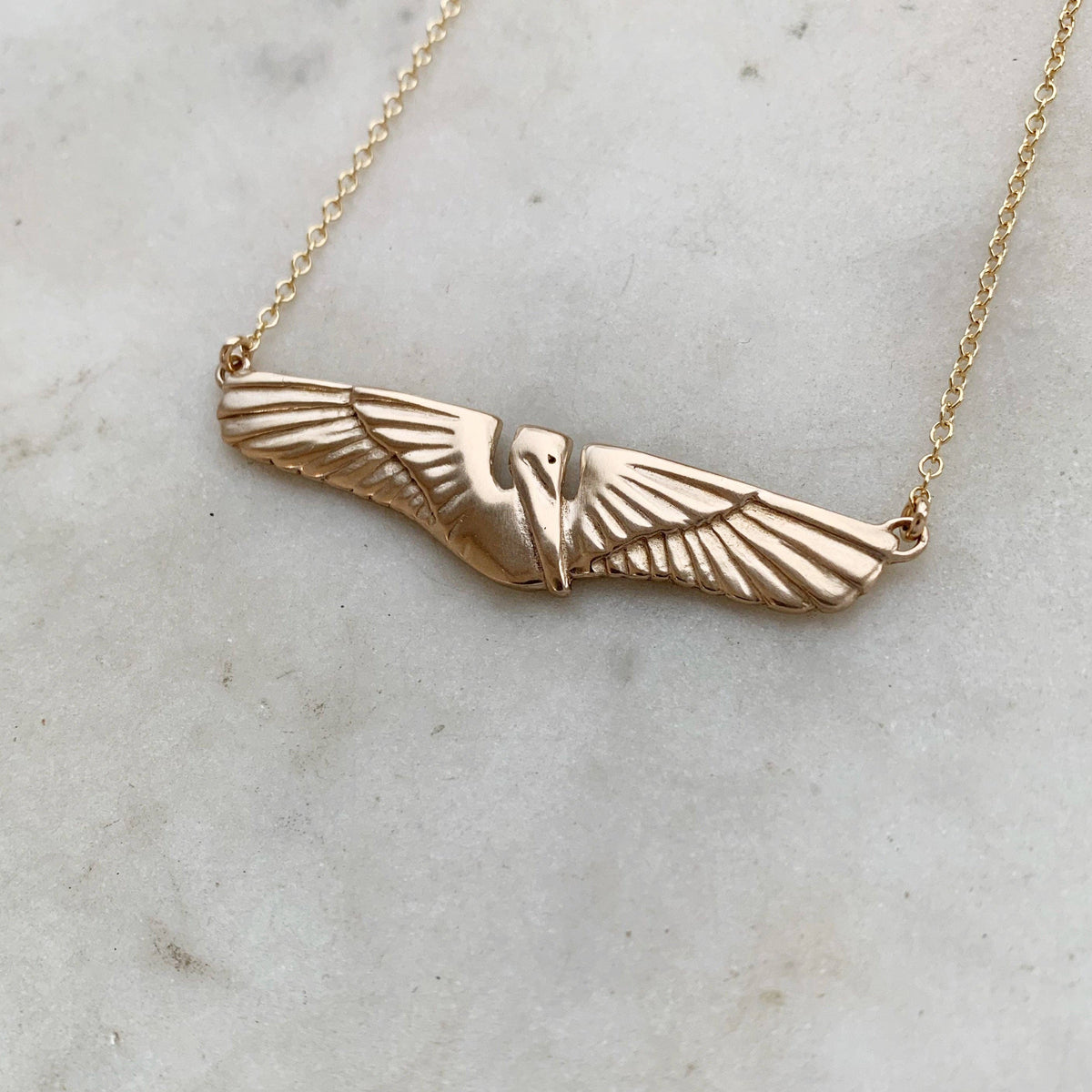 PELICAN BAR NECKLACE — LARGE