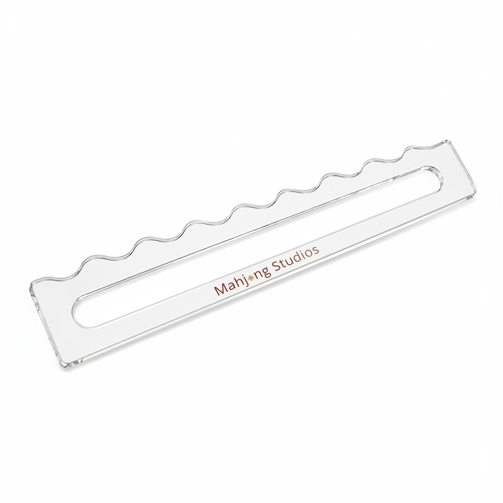 Mahjong Studios Clear Scalloped Line Finder