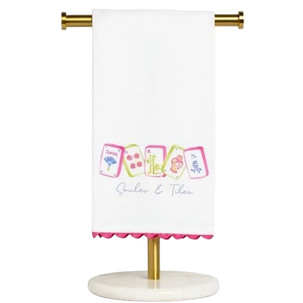 Smiles and Tiles Hand Towel