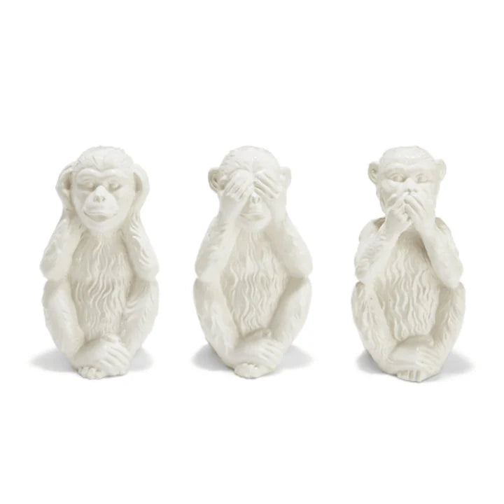 Ceramic No Evil Monkeys