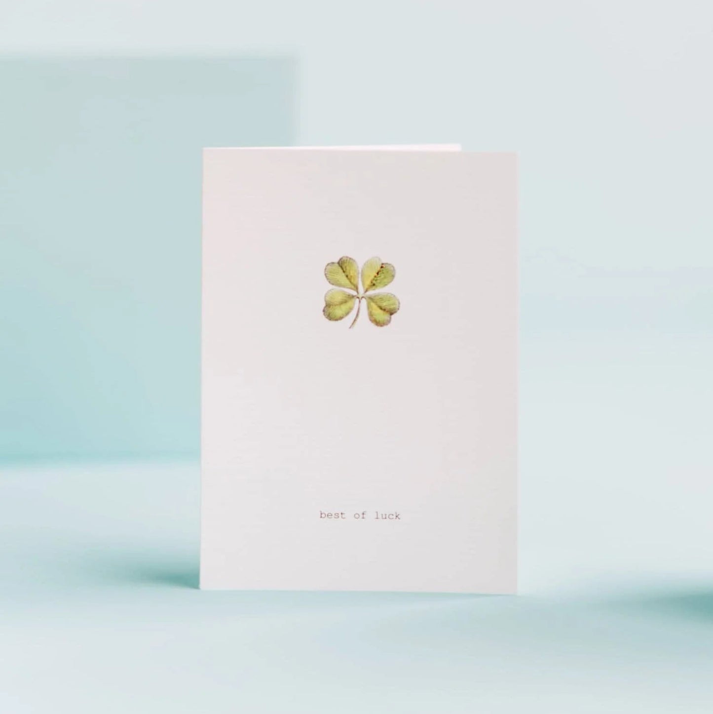 Good Luck Greeting Card (Clover)