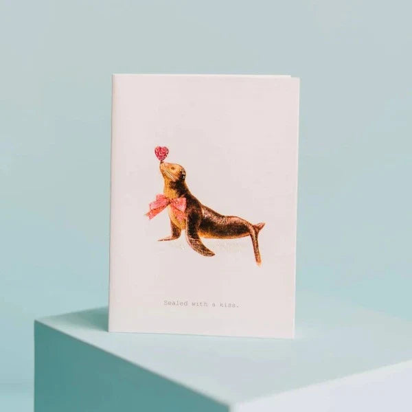 Sealed With A Kiss Greeting Card