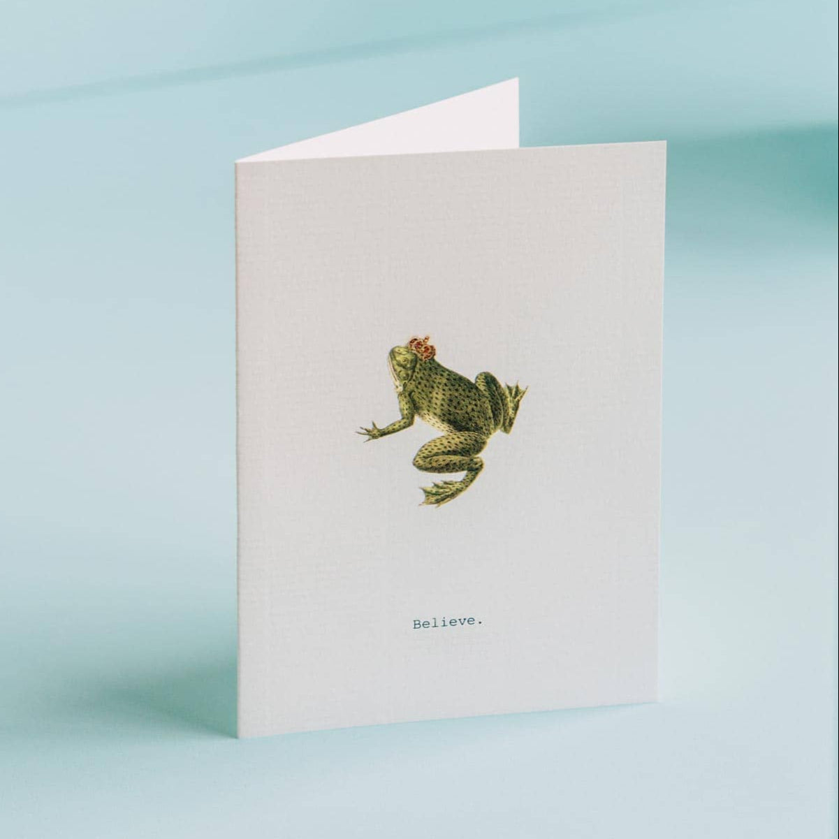 Believe (Frog) Greeting Card