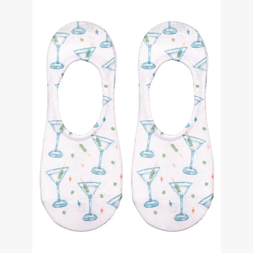 Martinis & Olives No-Show Liner Socks