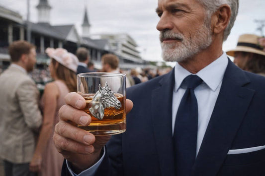 Silver Horse Head Double Old Fashioned
