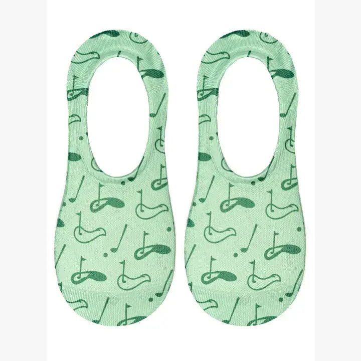 Golf Course Holes No-Show Liner Socks