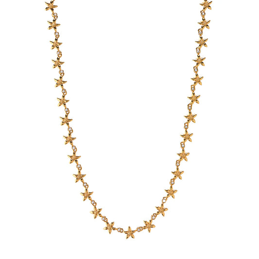Jasmine Necklace, 16"+2" - Pearl White