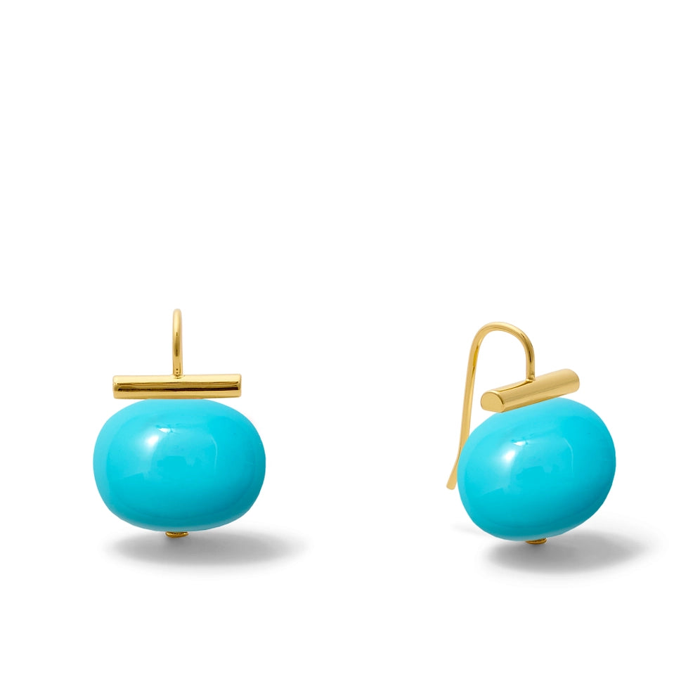 Large Pebble Pearl Earrings