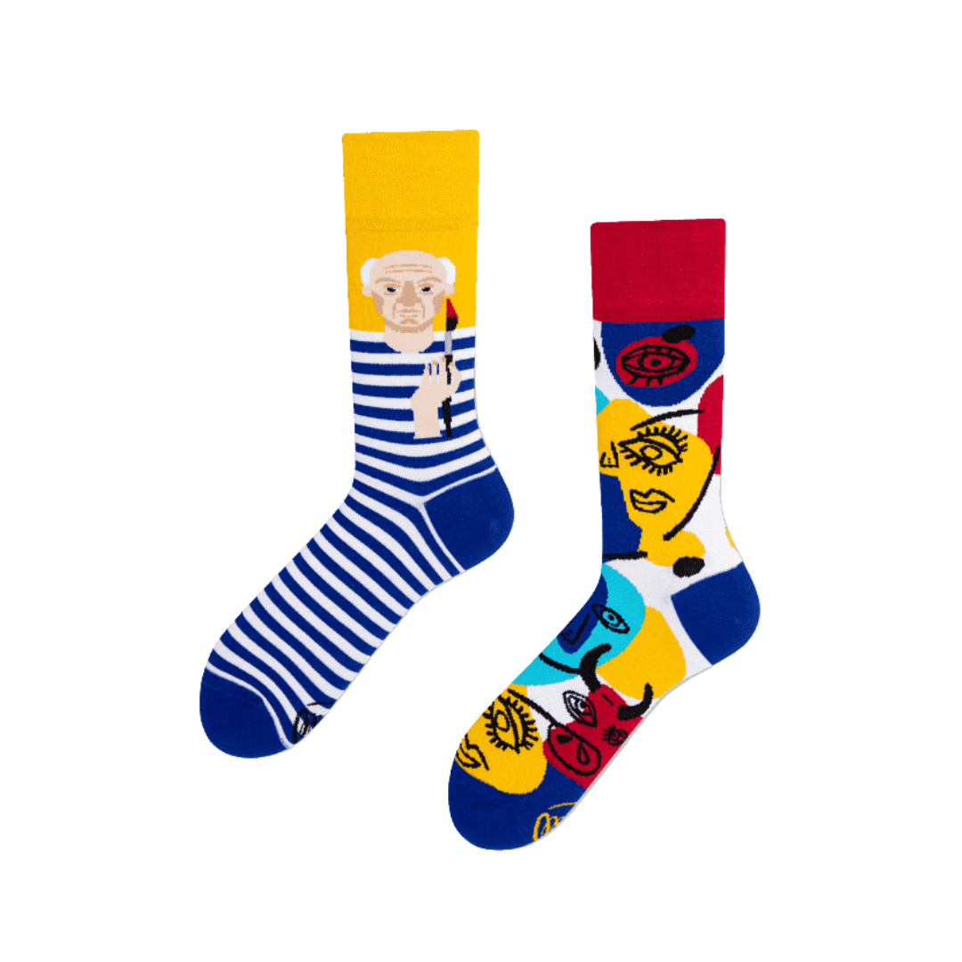 Graphic Mismatch Socks