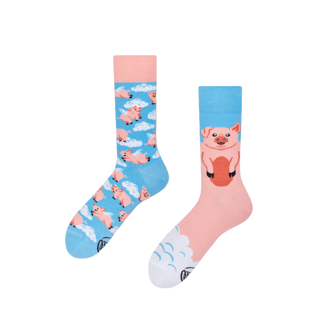 Graphic Mismatch Socks