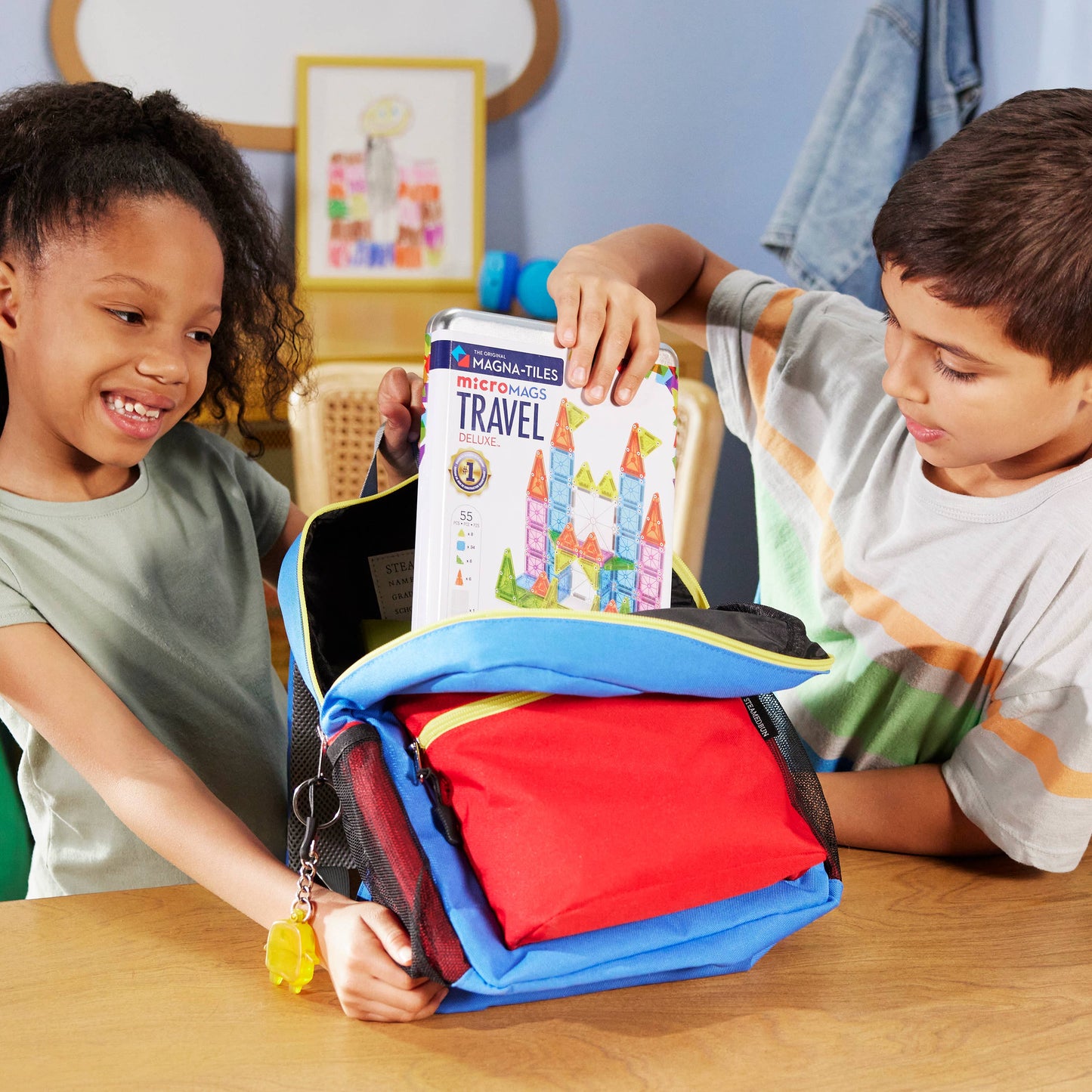 Magnetic Tile Travel Set Deluxe 55-Piece Set