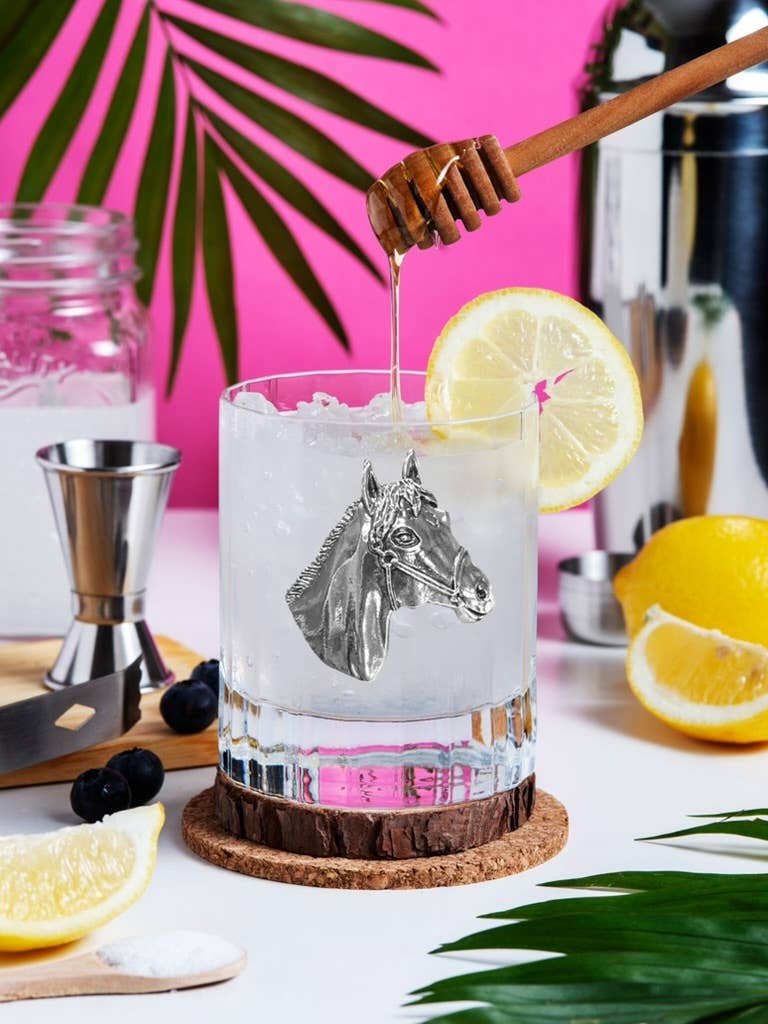 Silver Horse Head Double Old Fashioned